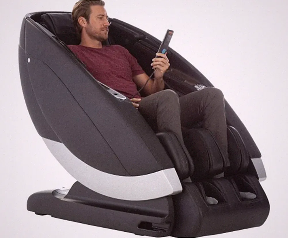Gray Human Touch Super Novo Zero Gravity 4D S and L Track Massage Chair Recliner