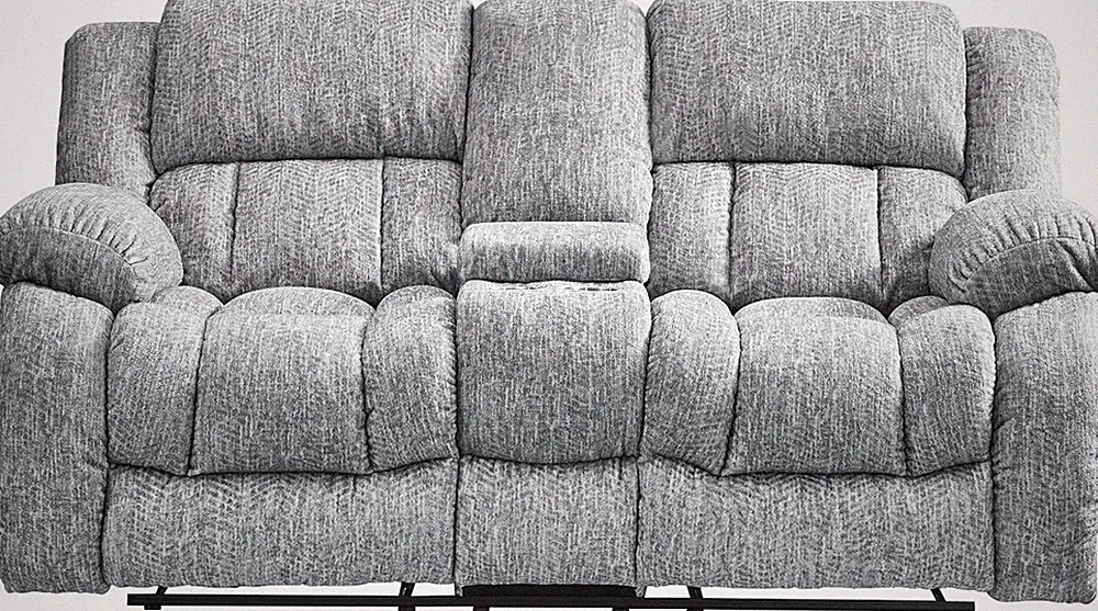 Grey Console Reclining Loveseat by - U250 Model