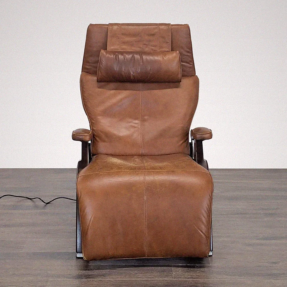 Human Touch PC-510 Brown Leather Electric Recliner Lounge Chair