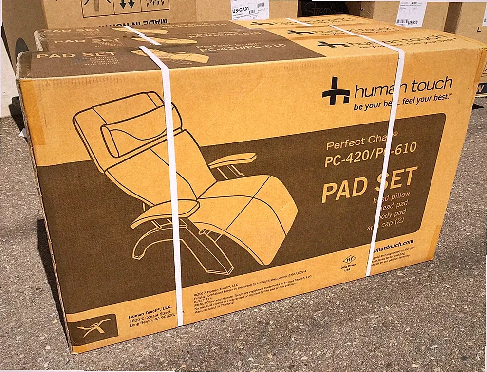 Human Touch PC-610 Omni-Motion Perfect Chair Recliner Black Leather Pad Set Only
