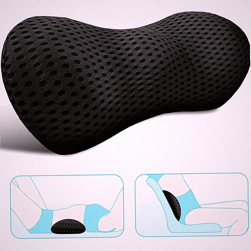 Memory Foam Lumbar Pillow for Back Pain Relief