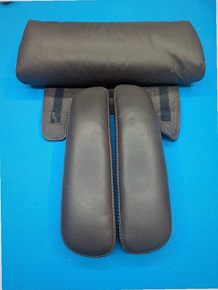 The Human Touch Chair, Arm Rest, & Head cushion, Chocolate Brown.