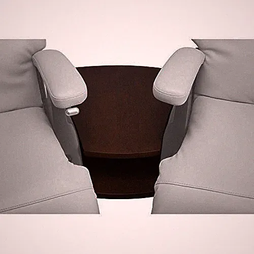 THE NEW HUMAN TOUCH PERFECT CHAIR BLACK ASH WOOD COLOR WEDGE SPANNER TABLE ONLY