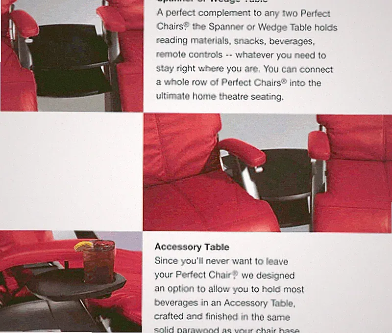 THE NEW PERFECT CHAIR RECLINER BLACK ASH STANDARD SPANNER TABLE ONLY